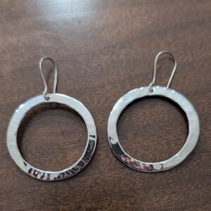 Elegant Silver Hoop Earrings